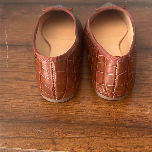 SCHUTZ Dal Chocolate Croc-Patterned Flats 8B EUC - Picture 5 of 5